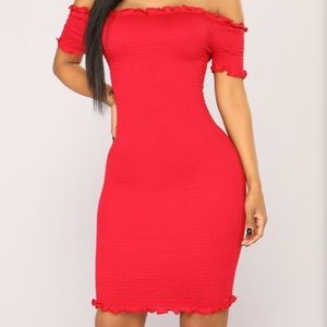 Fashion Nova Red Dress